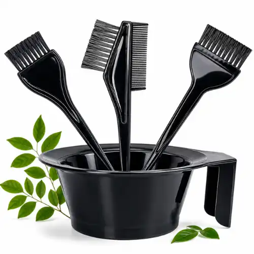 Prem Henna Hair &amp; Henna Mixing Bowl with Brush Set – Black