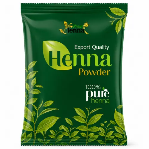 Prem Henna Herbal Henna Powder with 9 Herbs for Hair Application