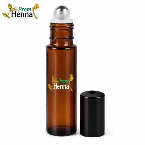 Prem Henna Refillable Roll-On Bottle for Essential Oils &amp; Mehndi Blends