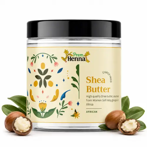 Prem Henna Unrefined Shea Butter for Skin &amp; Hair Use